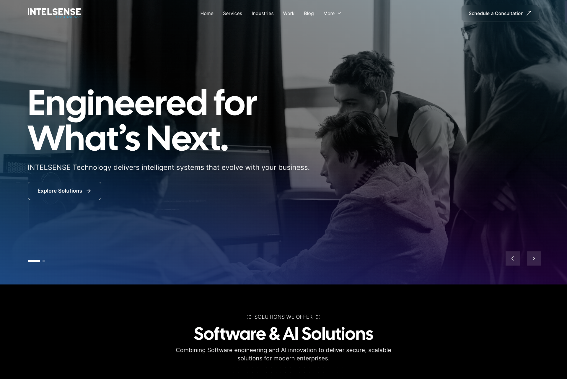 Intelsense Technology Business Website
