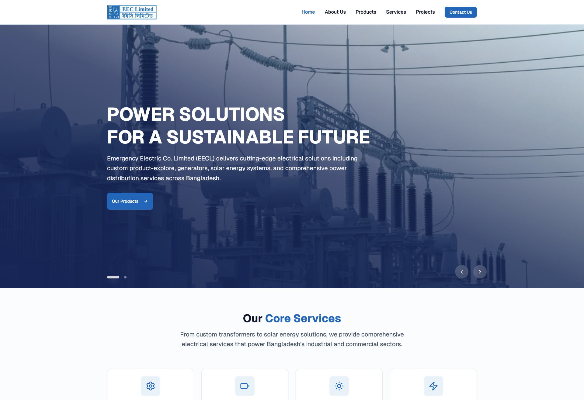 Emergency Electric Co. Limited (EECL) Business Website